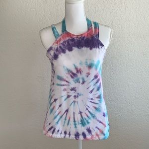 💕 Fabletics Tank Strappy Back Tie Dye